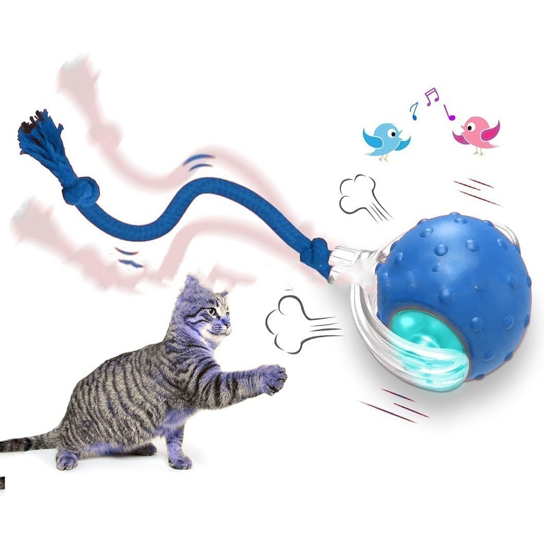 RolliPaws™ Interactive Cat Toy Ball – Super Drive Rolling Fun