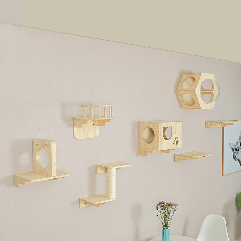 ClimbMate™ Solid Wood Cat Wall