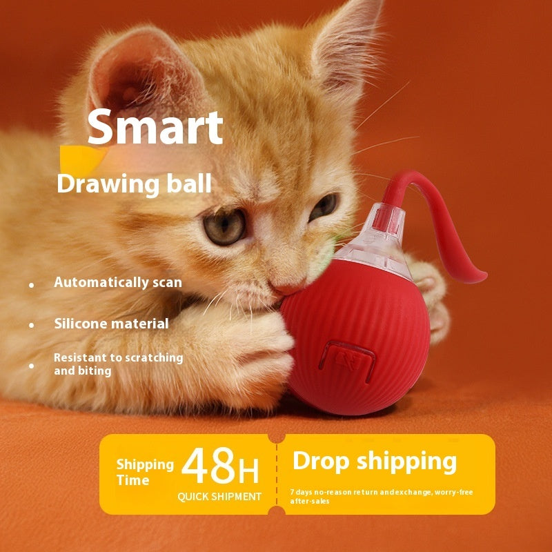 RolliPaws™ Interactive Cat Toy Ball – Super Drive Rolling Fun