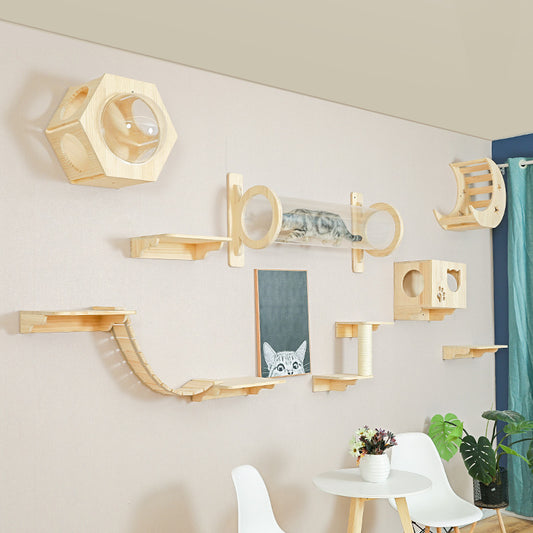 ClimbMate™ Solid Wood Cat Wall