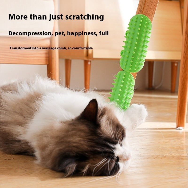 PurrGroom™ Self-Cleaning Cat Comb & Scratcher