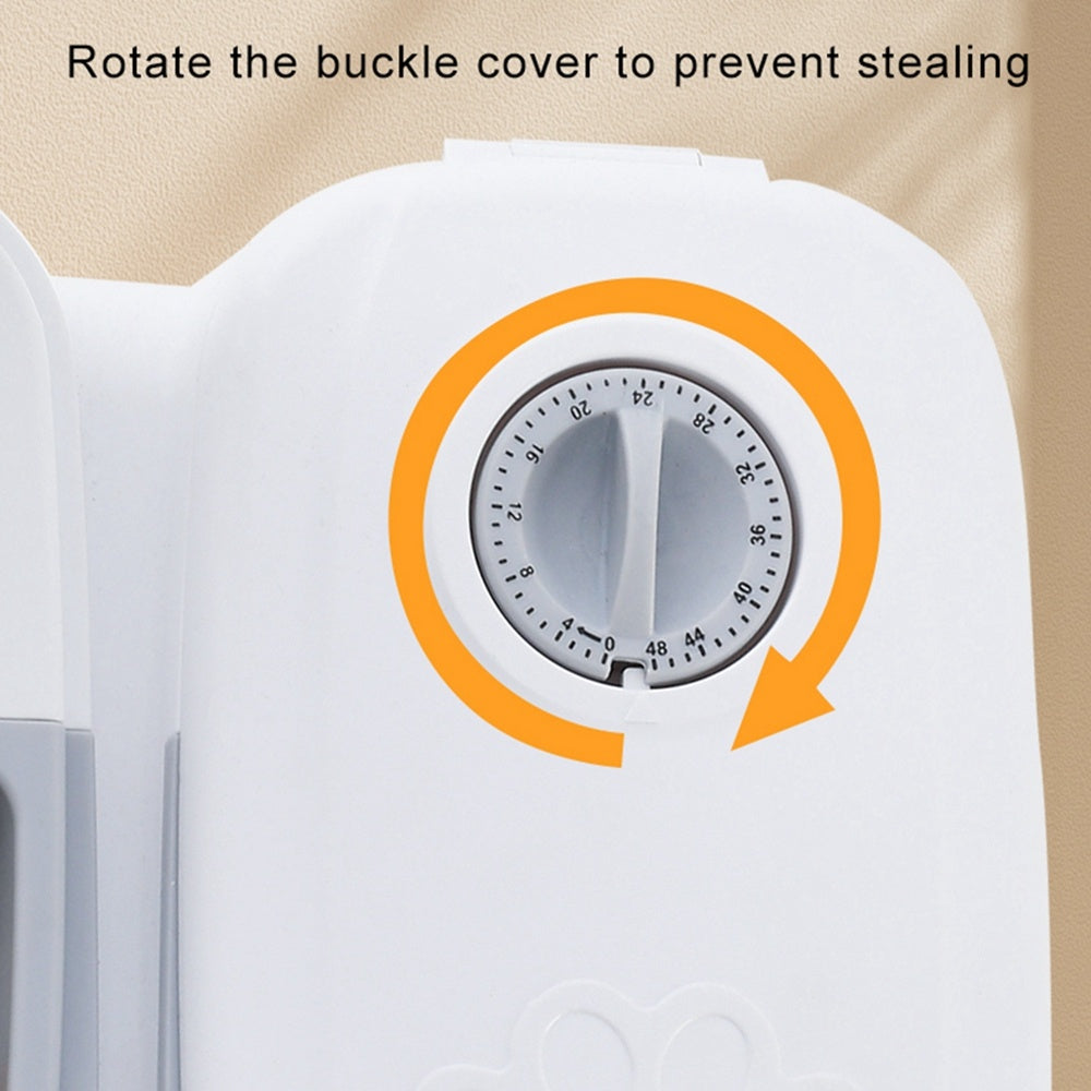 PetFlow™ Auto Food Dispenser – Stainless Steel Bowl & Timer