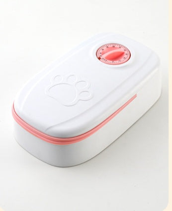 PetFlow™ Auto Food Dispenser – Stainless Steel Bowl & Timer