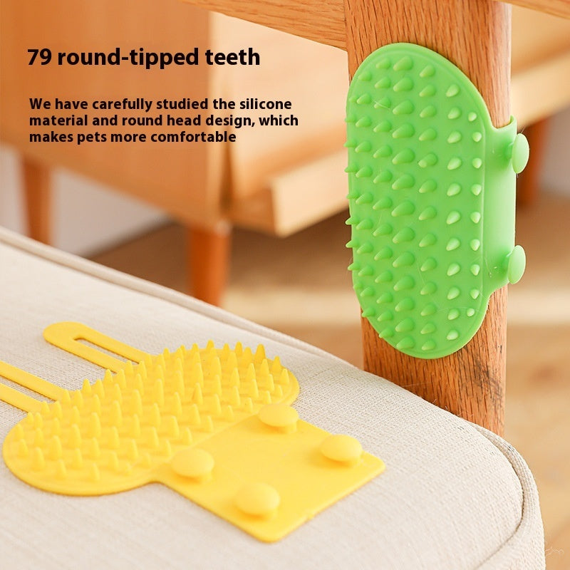 PurrGroom™ Self-Cleaning Cat Comb & Scratcher